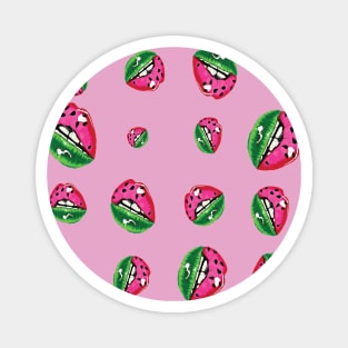 melon lips pattern Magnet